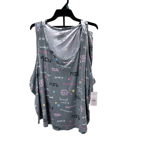 Joyspun Shorty Pajama Set Size 3X Women's Gray Heather PJ All Day NEW NWT - Picture 1 of 4